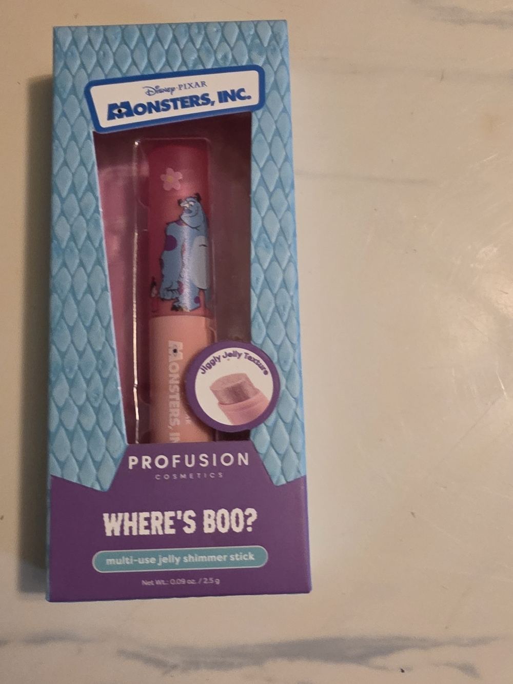 Profusion Cosmetics Monsters, Inc. "Where's Boo?" Pink Jelly Shimmer Stick